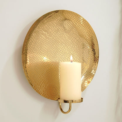 Golden Crackled Texture Wall Sconce