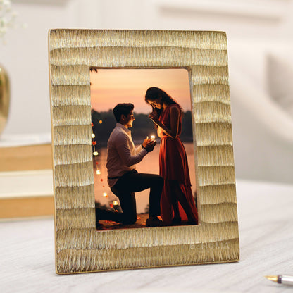 Wave Photo Frame, Gold, 4x6