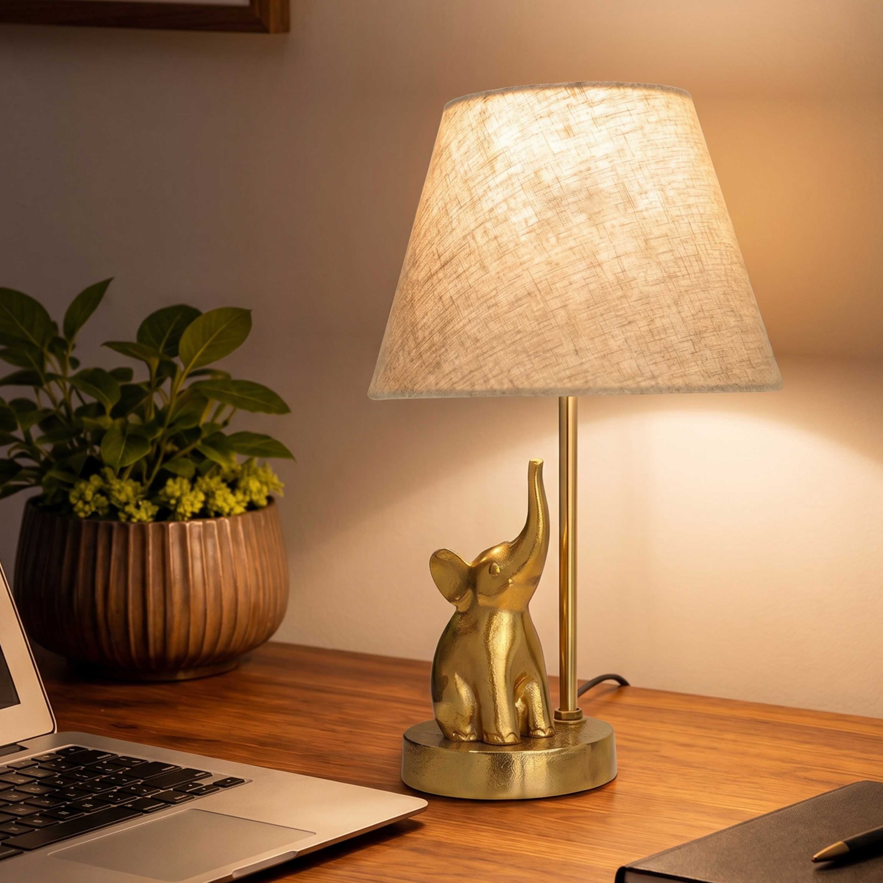 Elephant Figurine Table Lamp