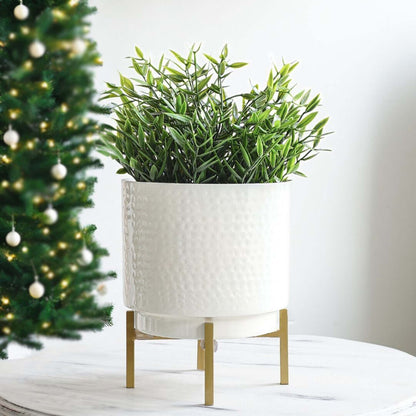 Hammered Metal Planter, Large (Planter Only)
