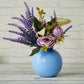 Flower vase blue small