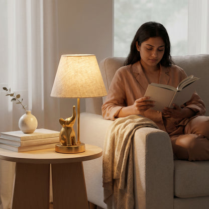 Elephant Figurine Table Lamp