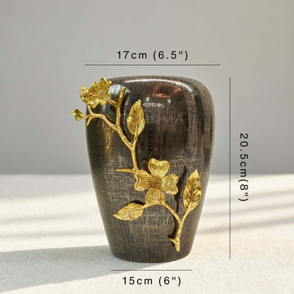 Stainless Steel Black Vase