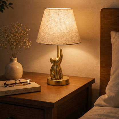 Elephant Figurine Table Lamp