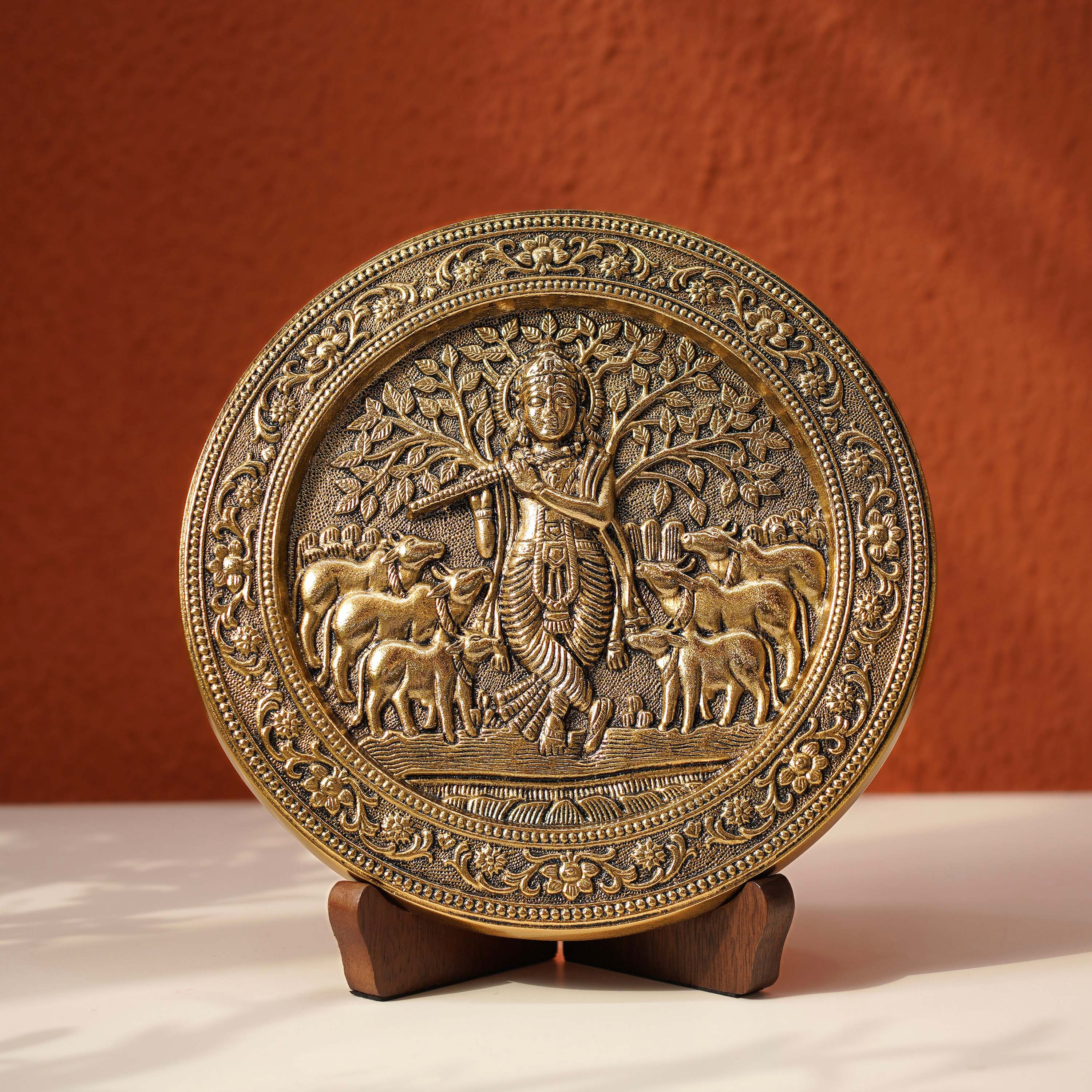 Divine Krishna Wall Plate