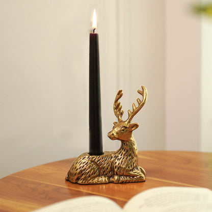 Deer Candle Holder, Gift, Birthday Gift, Housewarming gift, Gift Under 1000, Christmas Gift, Christmas decor, christmas deer figurines, christmas deer decorations