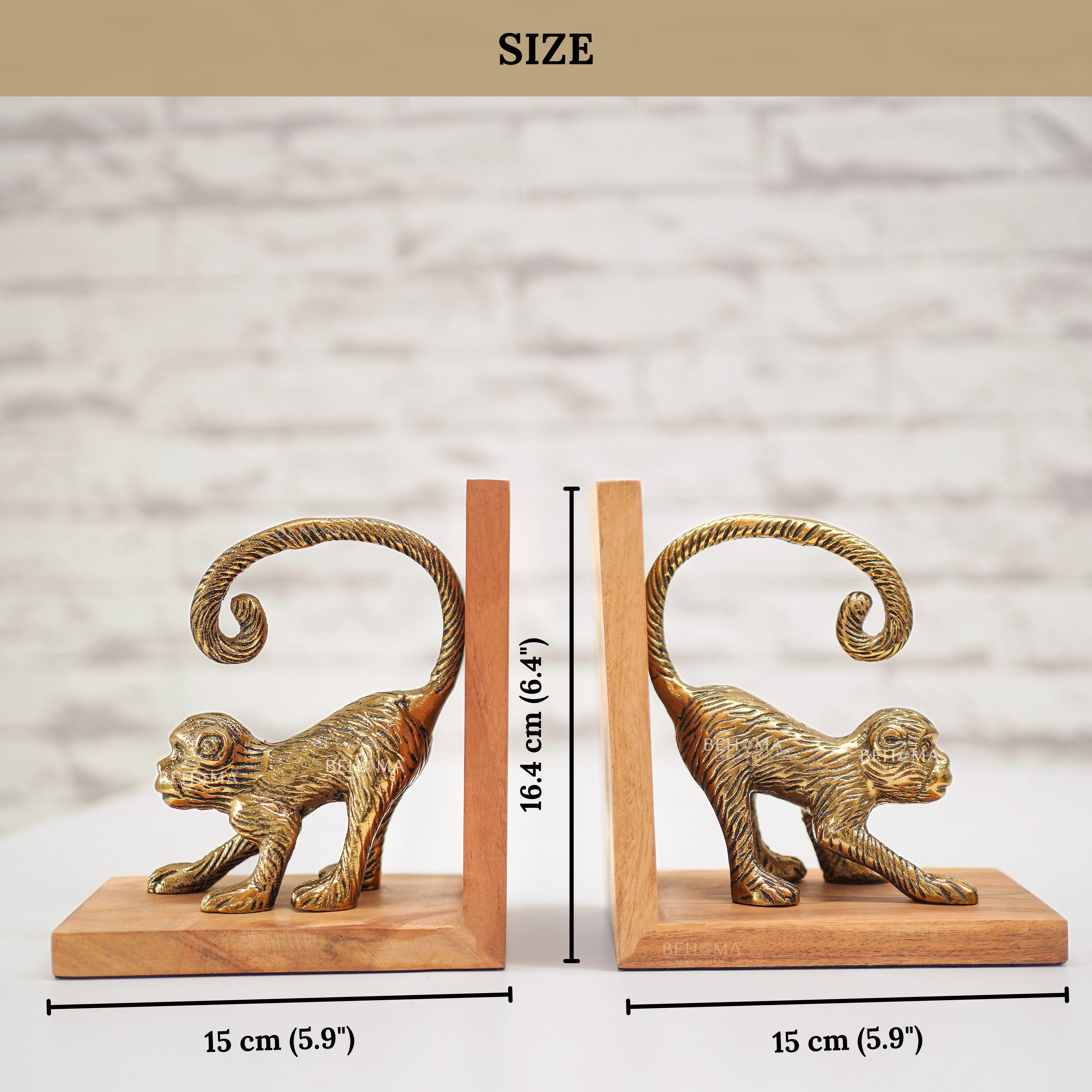 Monkey bookends set