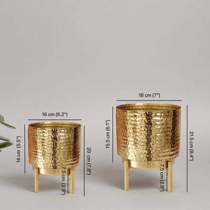 Elegance Metal Planter, Set (Planter Only)