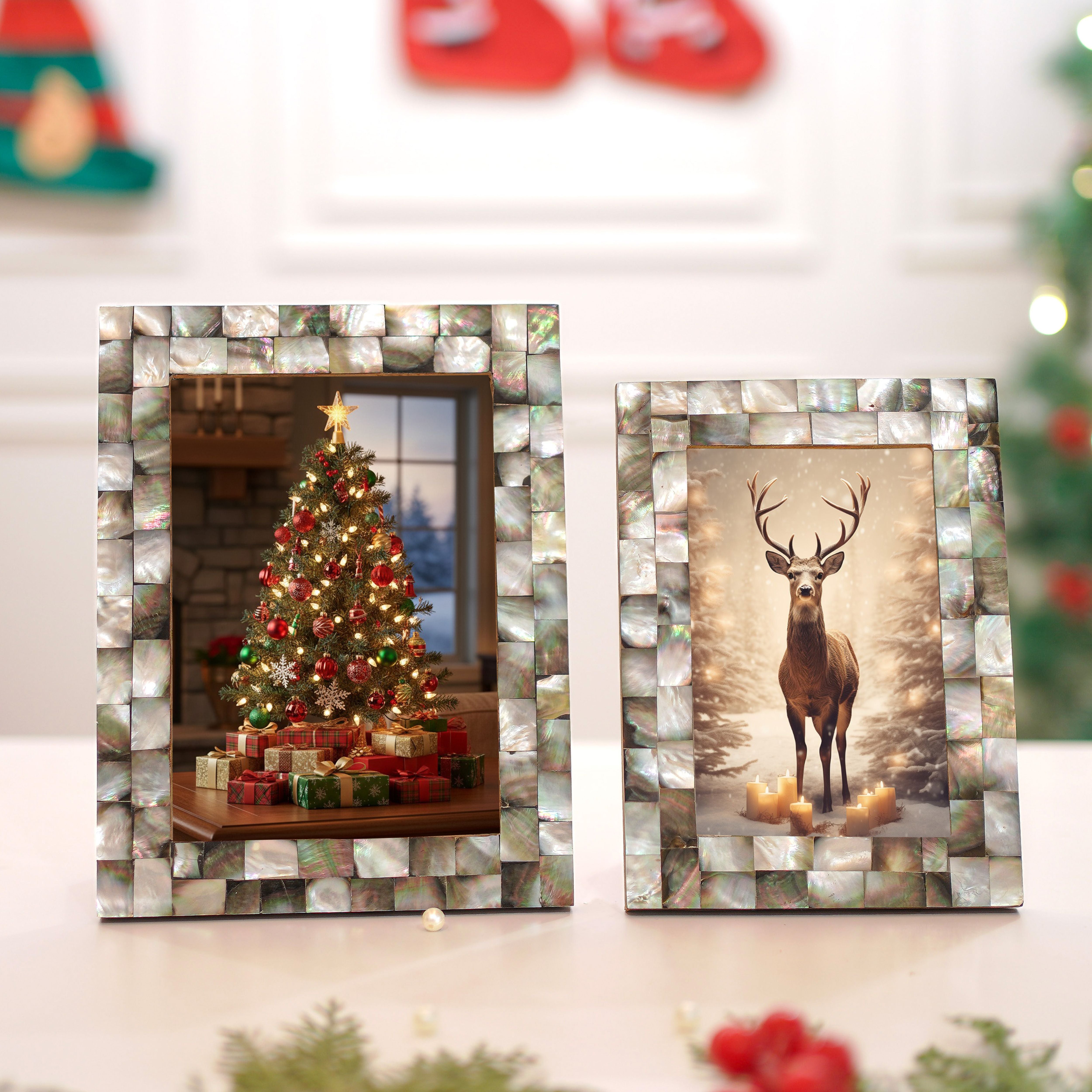 Pearl Photo Frame Black -(4x6) & (5x7)