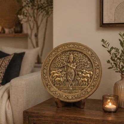 Divine Krishna Wall Plate