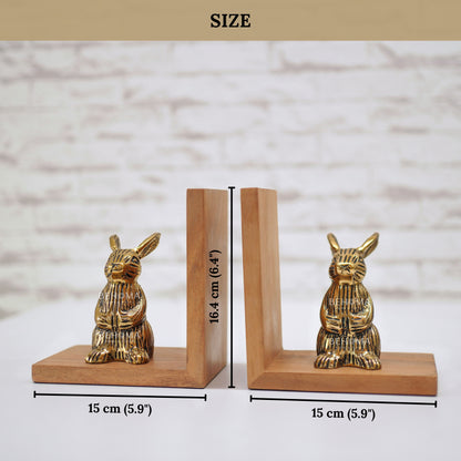 Rabbit Bookends Set