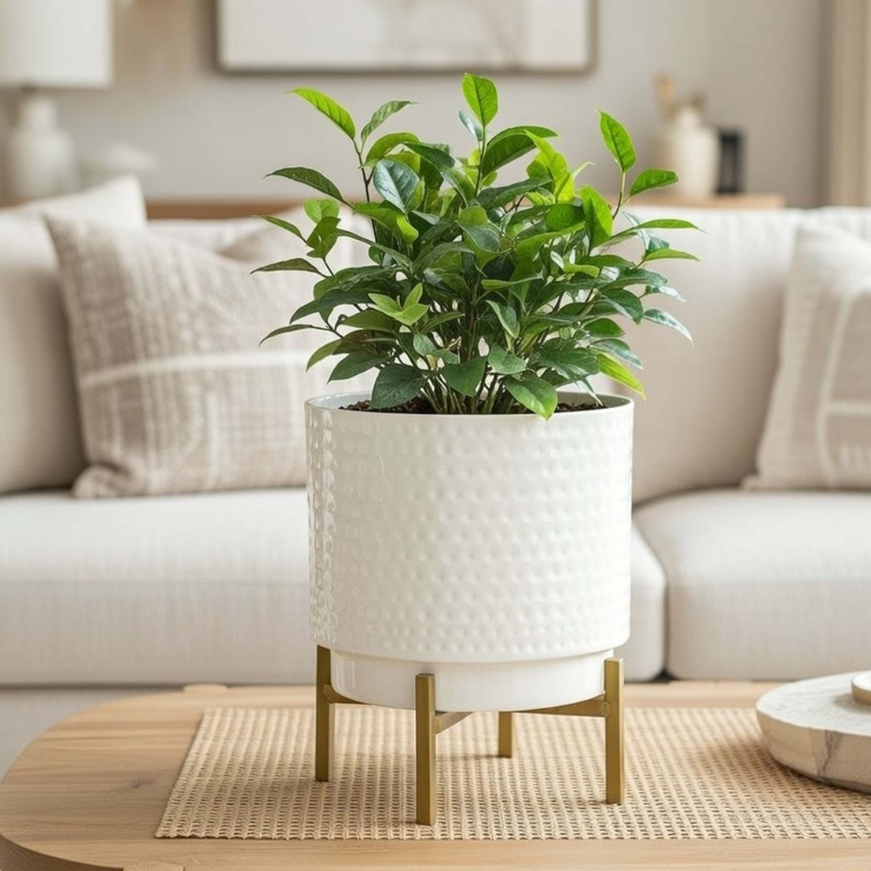 Hammered Metal Planter, Small (Planter Only)
