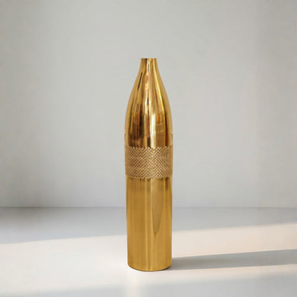 Gold Mesh Floor Vase
