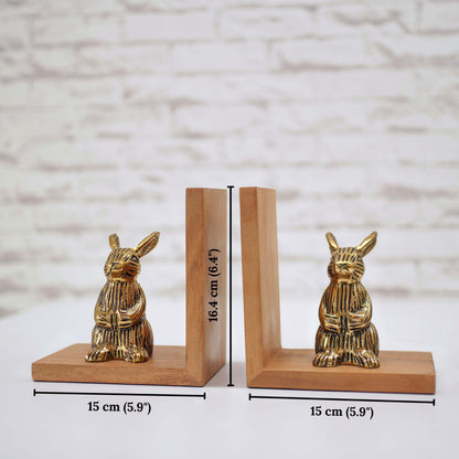 Rabbit Bookends Set