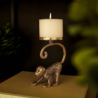 Monkey Candle Holder, Gift, Gift for her, Christmas decor, Birthday gift, Table decor , Candle Stand, Animal candle holder