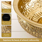 Metal Urli, Metal urli bowl, Floating flower urli, Traditional urli bowl