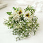 White Daisy With Baby's Breath, Bouquet (Faux Flowers)