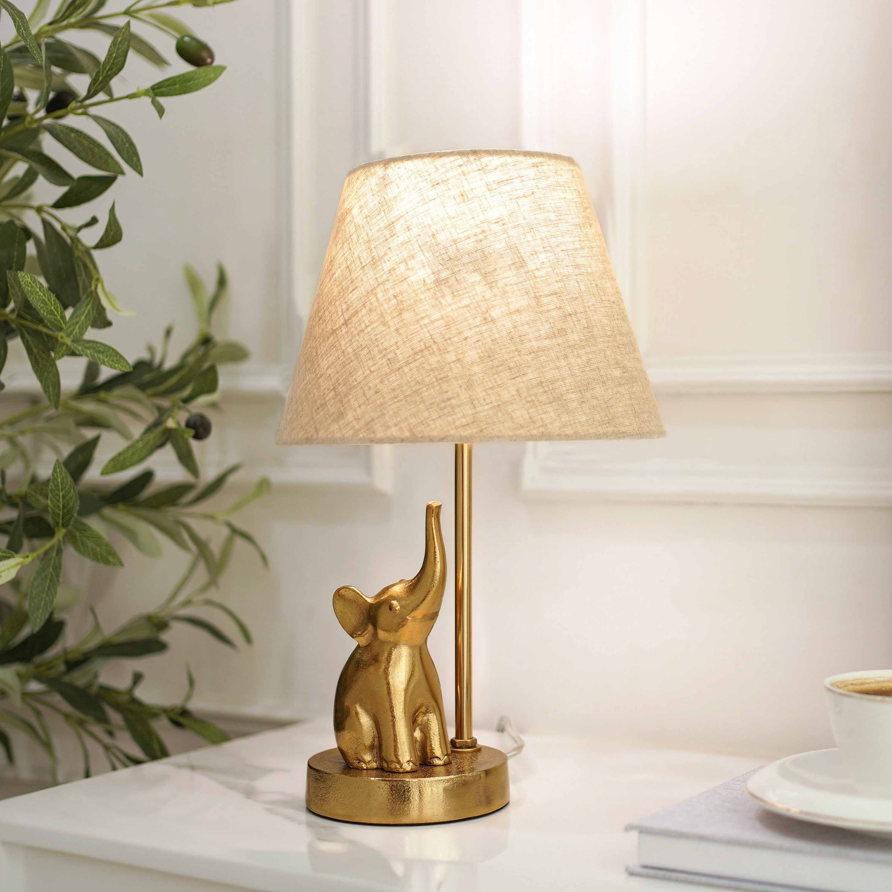 Elephant Figurine Table Lamp