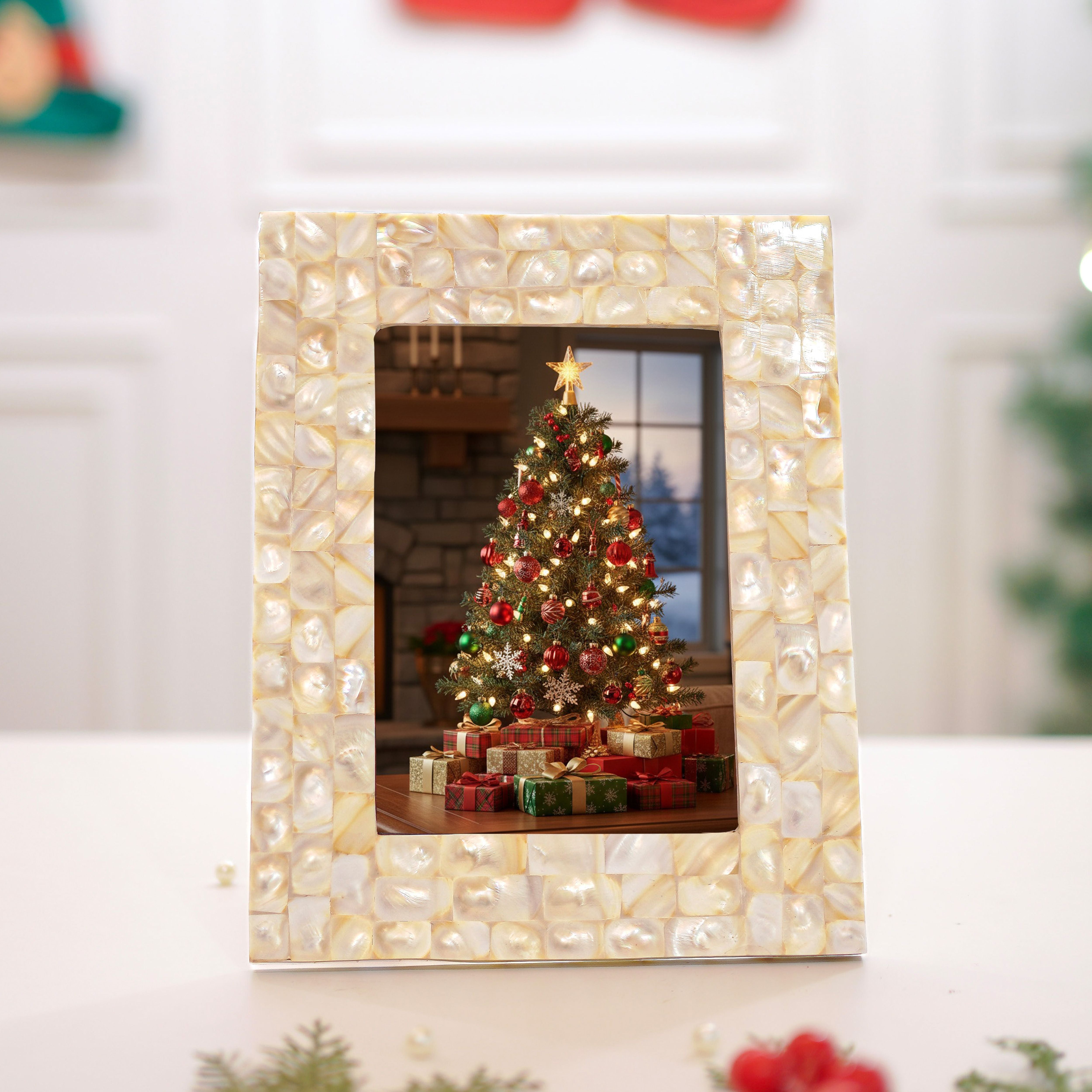 Elegant Pearl Photo Frame - 4x6