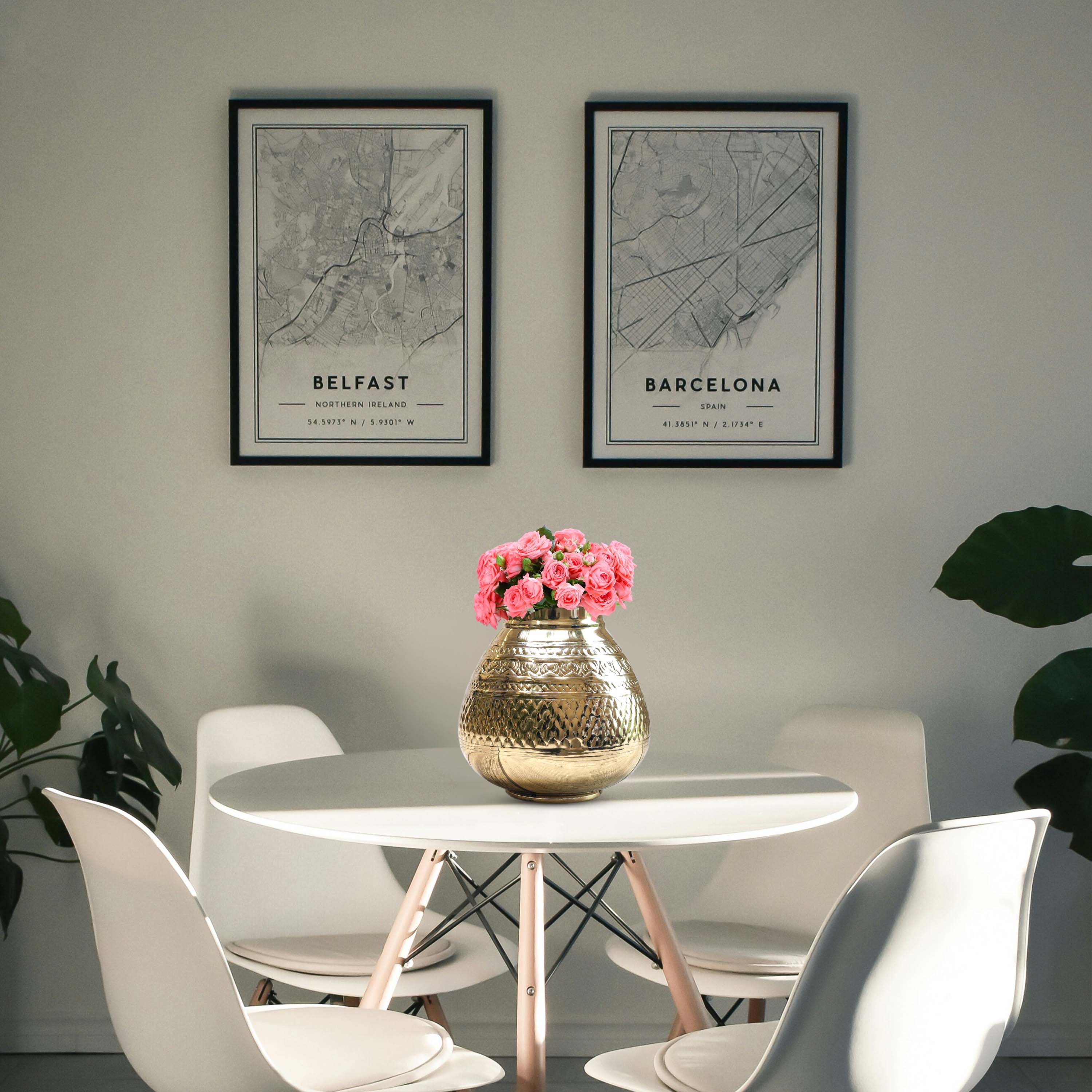 Metal Vase, metal flower vase, housewarming, anniversary gift