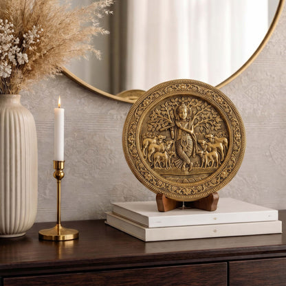 Divine Krishna Wall Plate