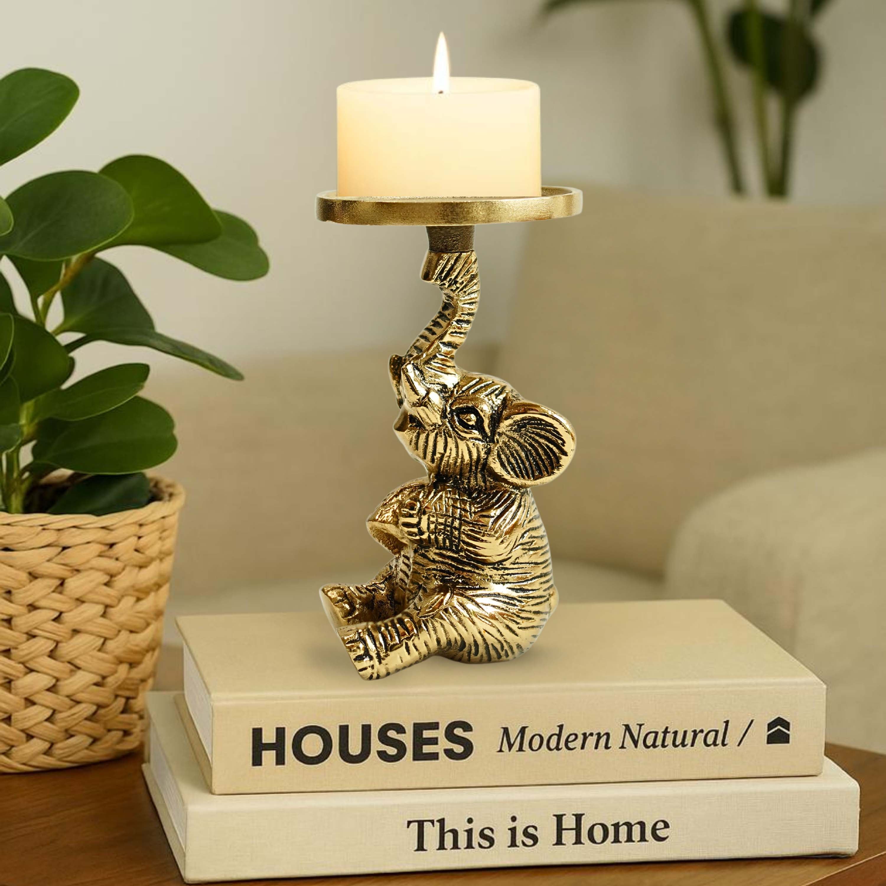 Baby Elephant Candle Holder