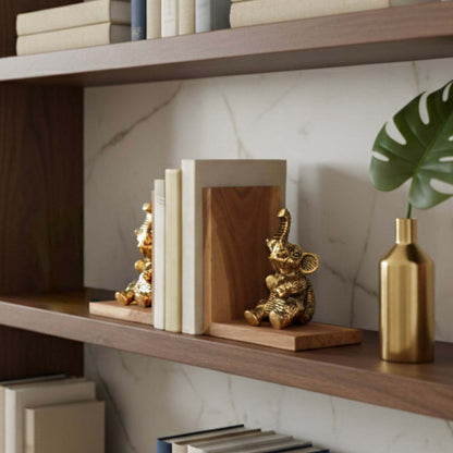 Elephant Bookends Set