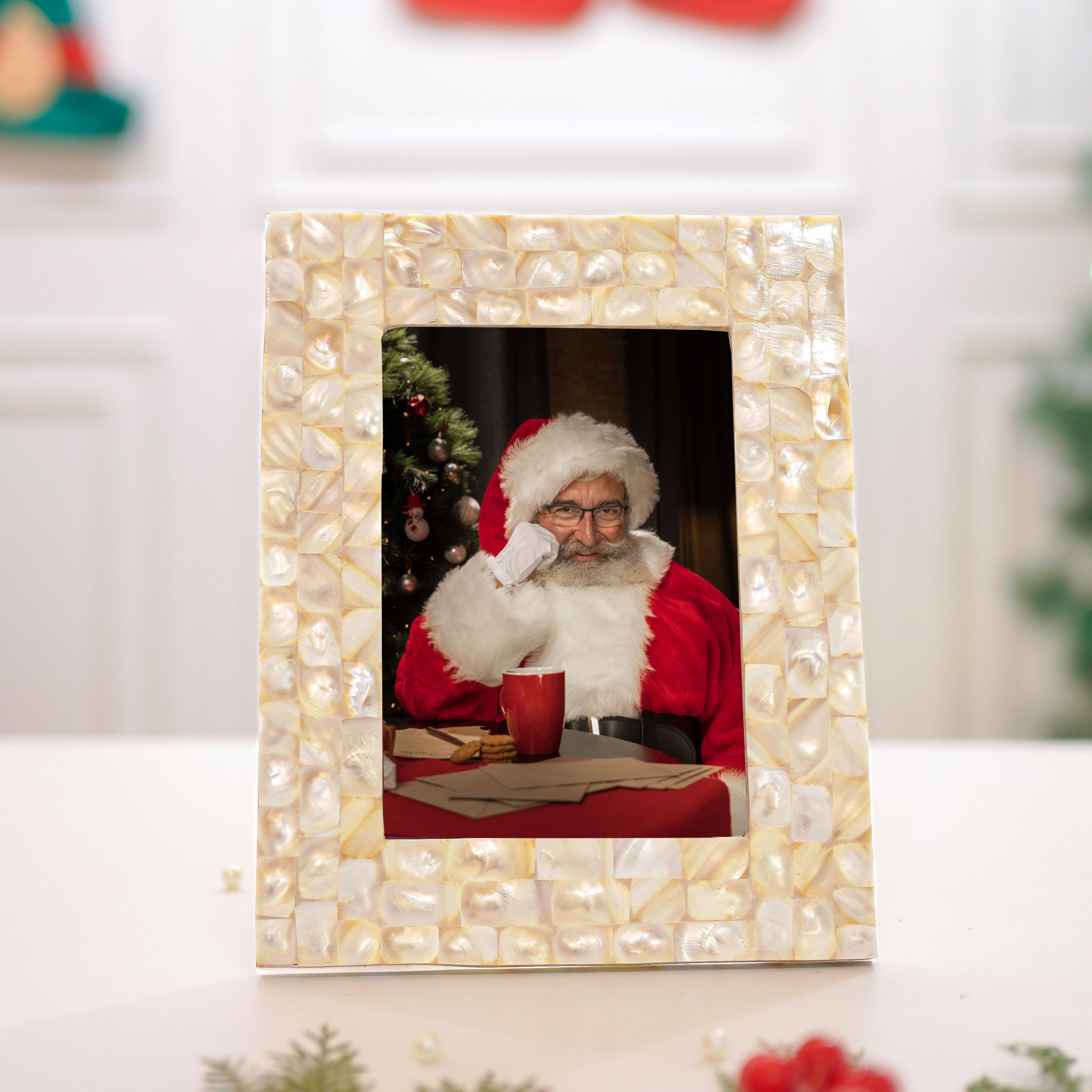 Elegant Pearl Photo Frame - 5x7