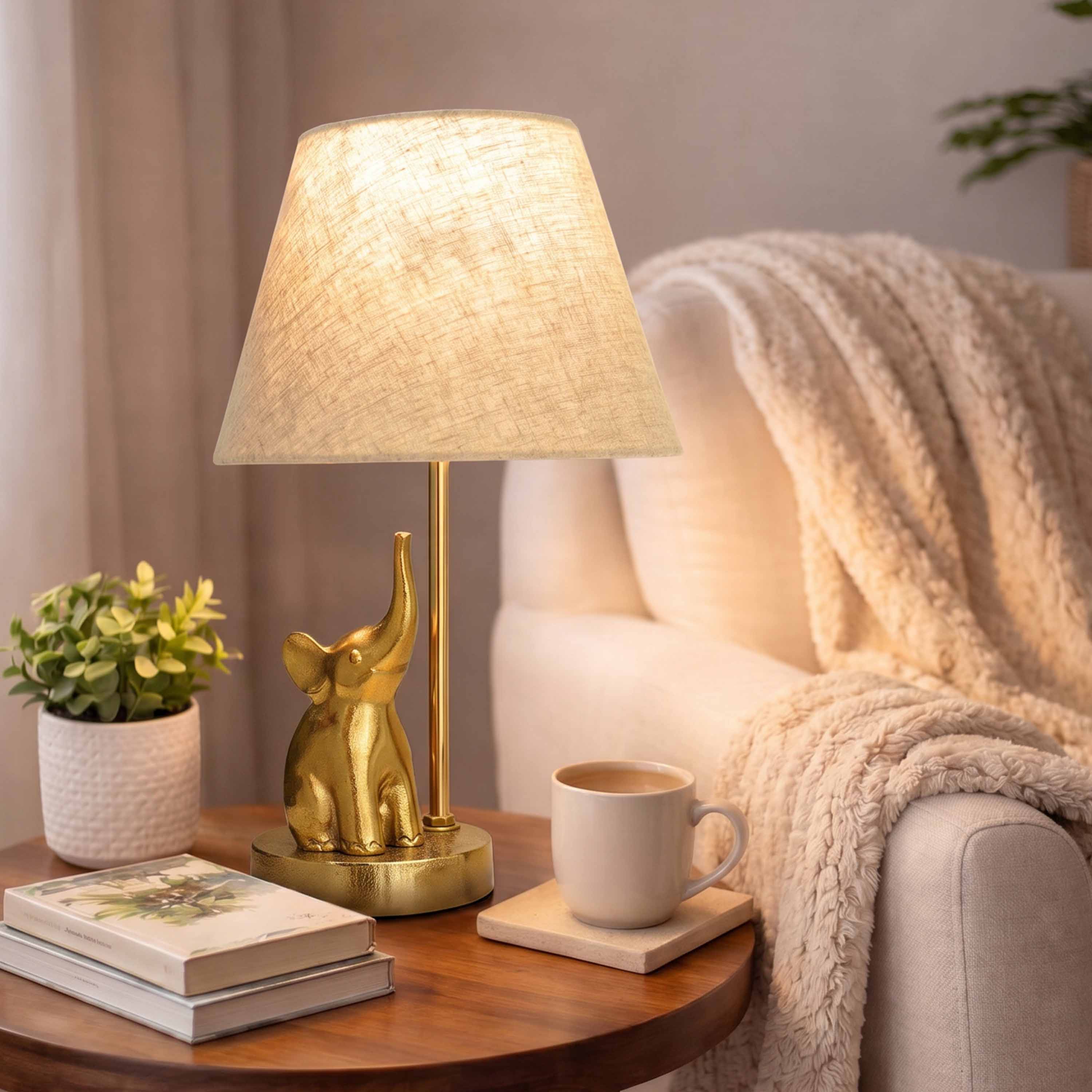 Elephant Figurine Table Lamp