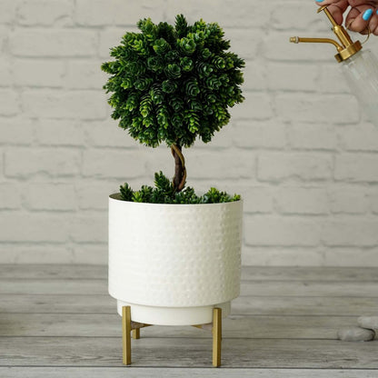 Hammered Metal Planter, Small (Planter Only)