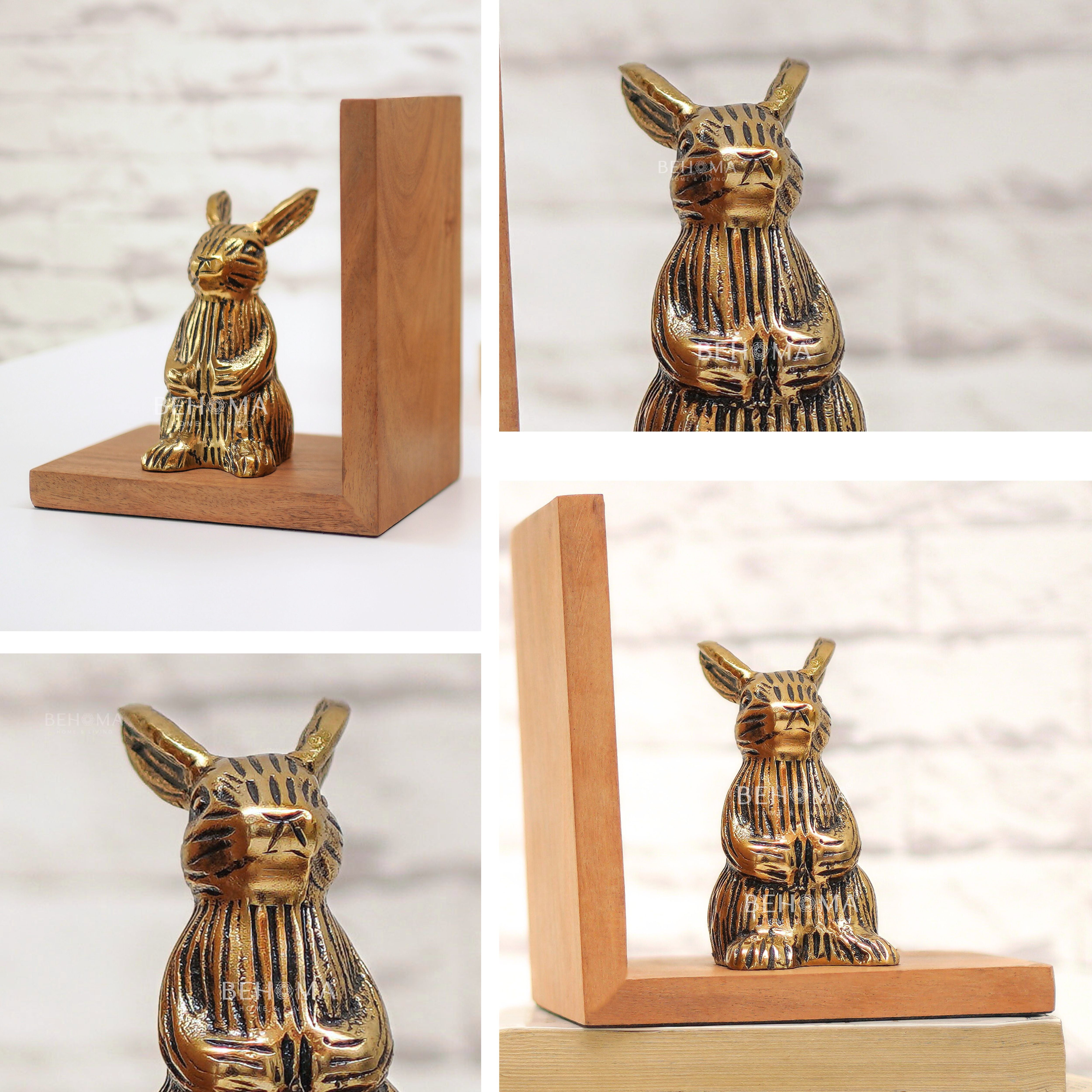 Rabbit Bookends Set
