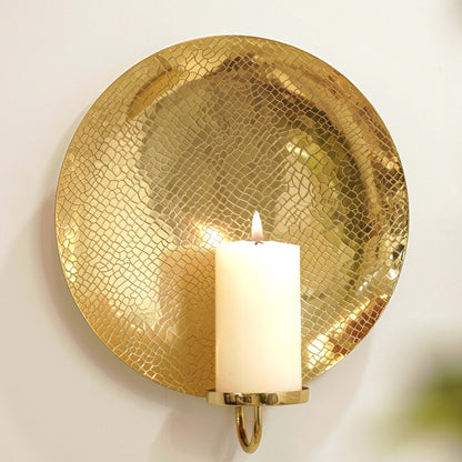 Golden Crackled Texture Wall Sconce