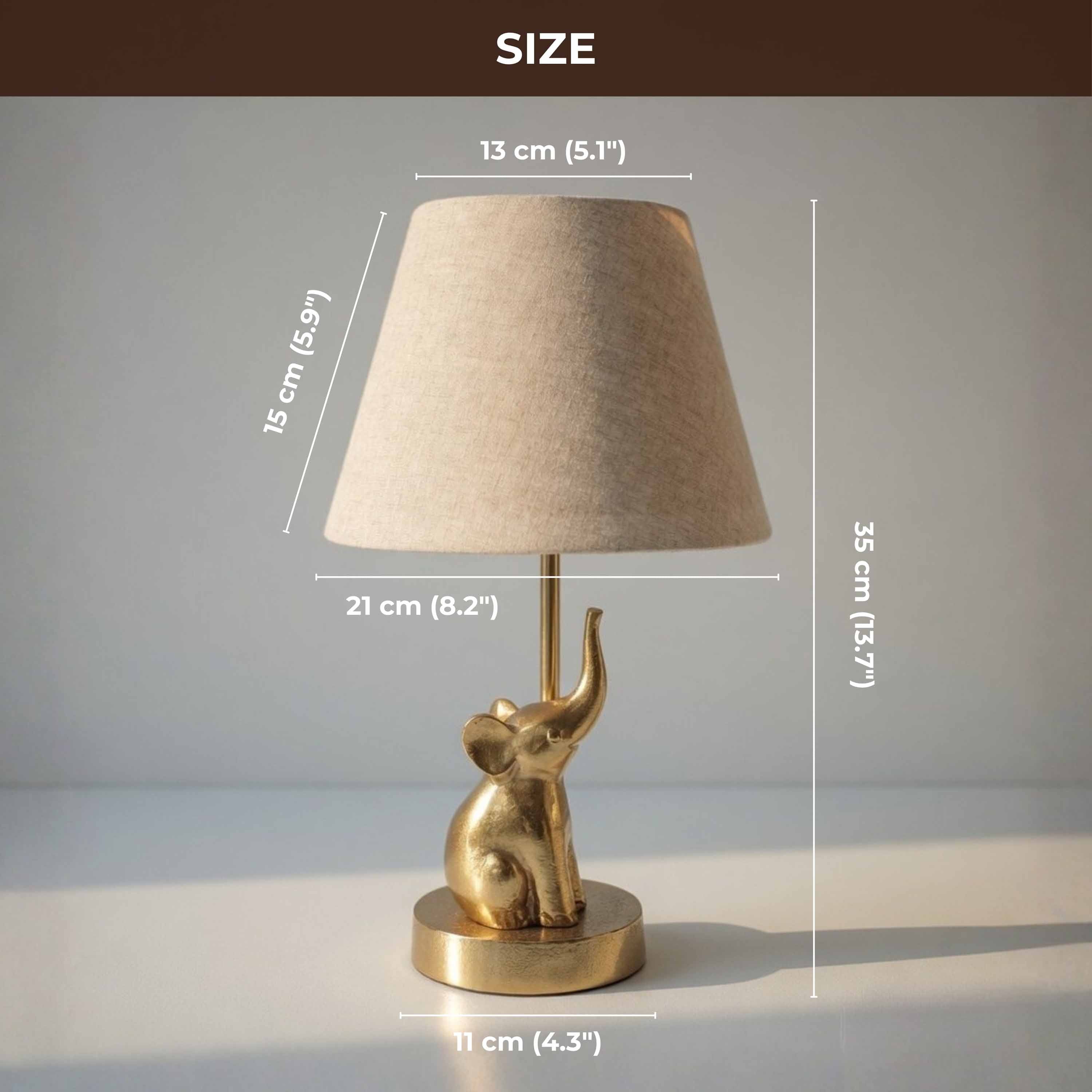 Elephant Figurine Table Lamp