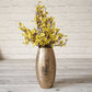 metal textured flower vase 
