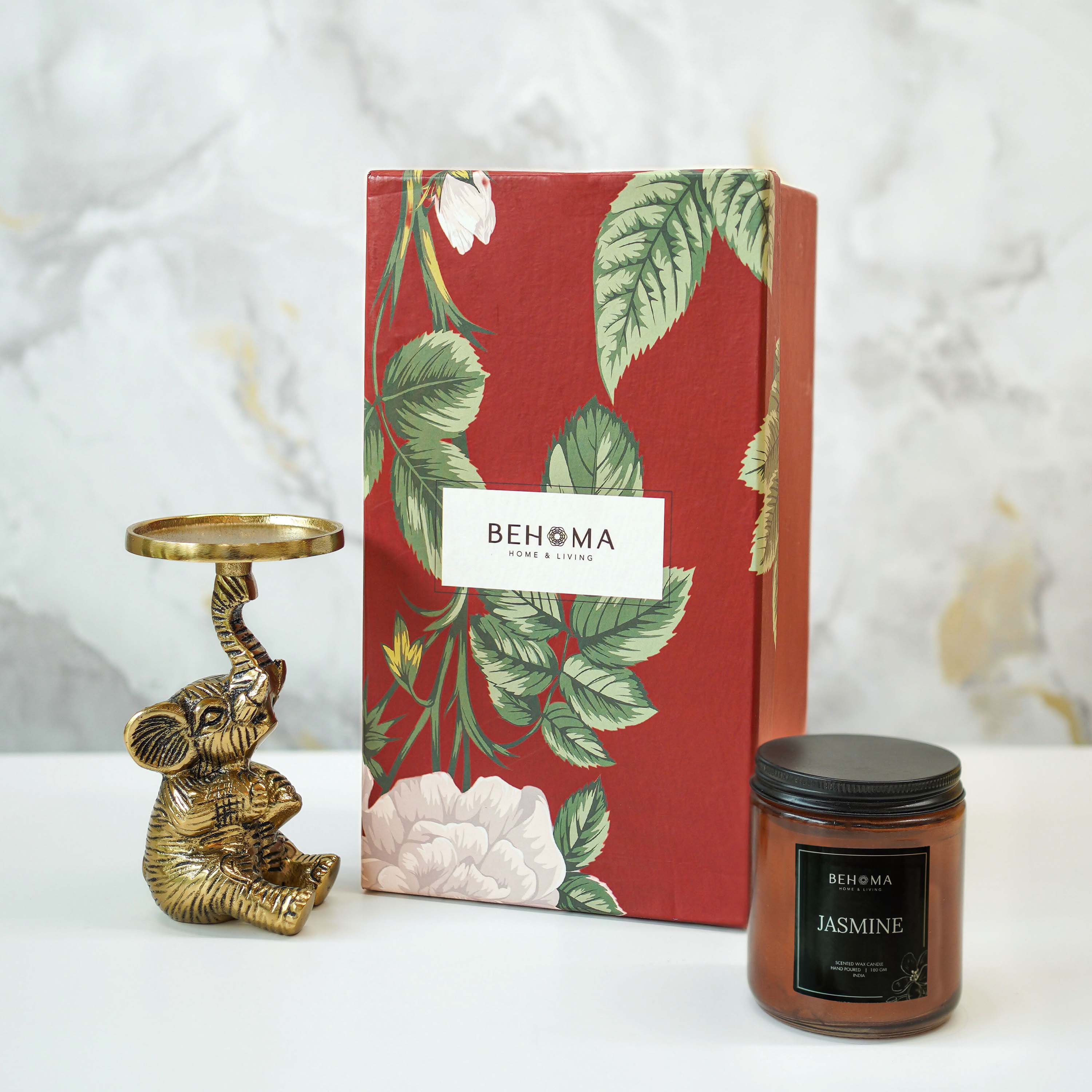 Baby Elephant & Candle Gift Set