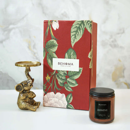 Baby Elephant & Candle Gift Set