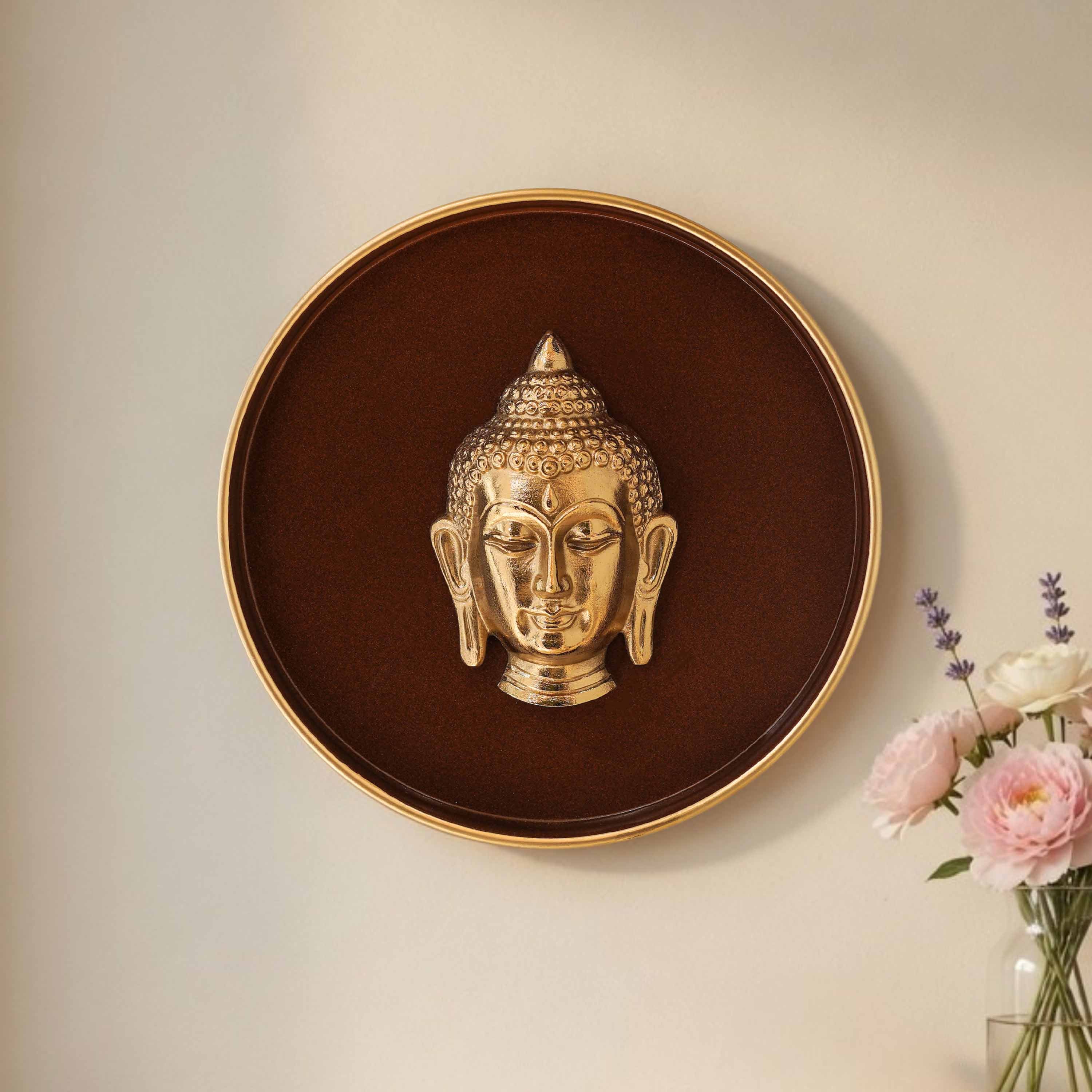 Buddha Wall Plate, 10 Inch