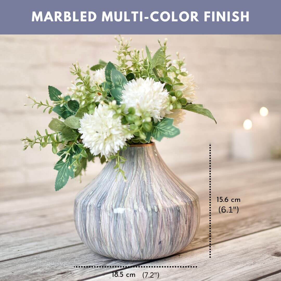 multi color flower vase large 