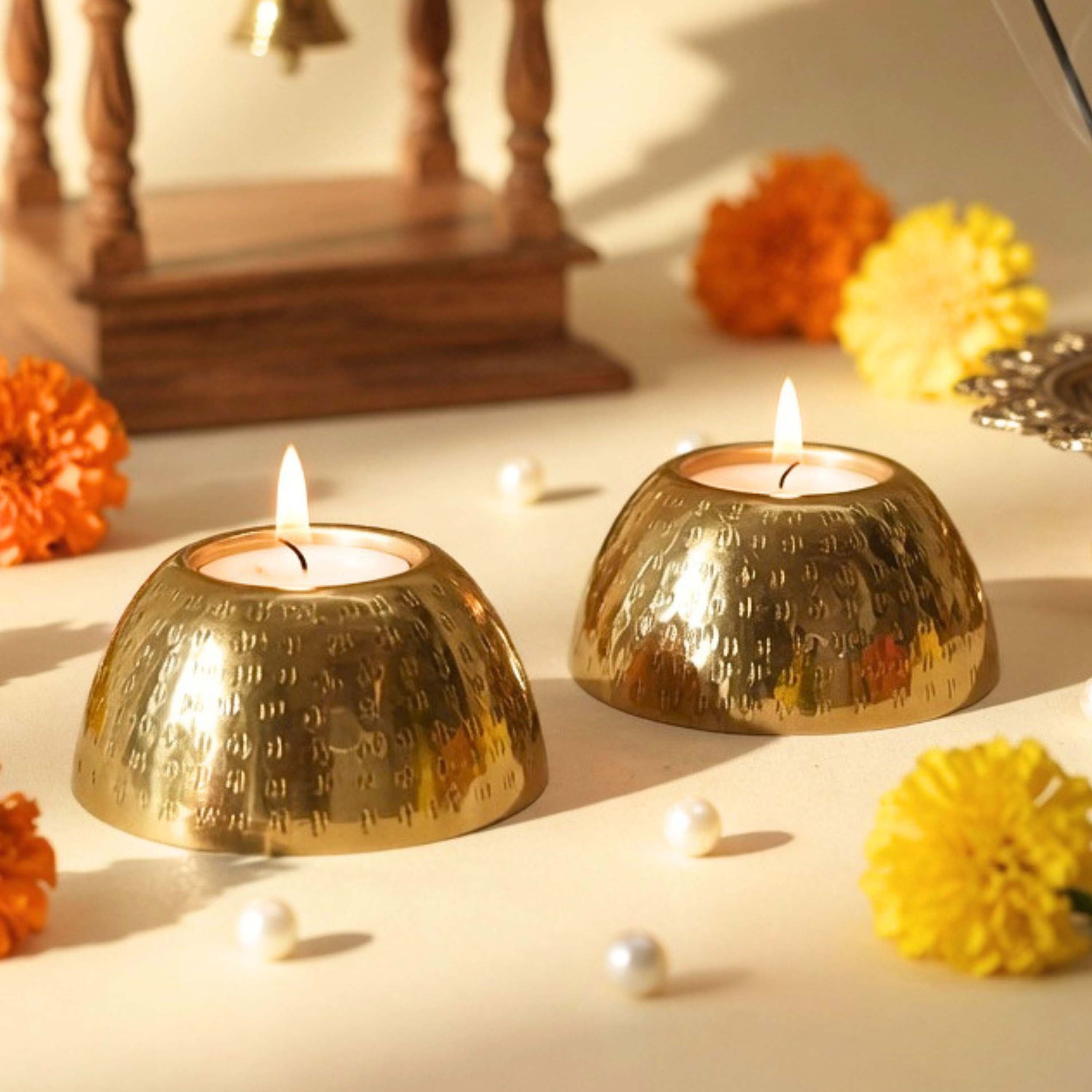 Pebble Bowl Tealight Holder, Set