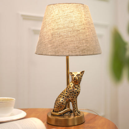 Jaguar Figurine Table Lamp