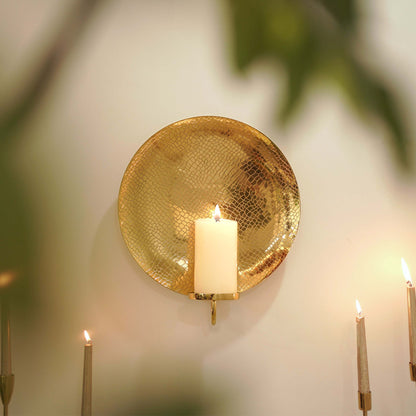 Golden Crackled Texture Wall Sconce