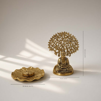 Buddha & Incense Holder Set
