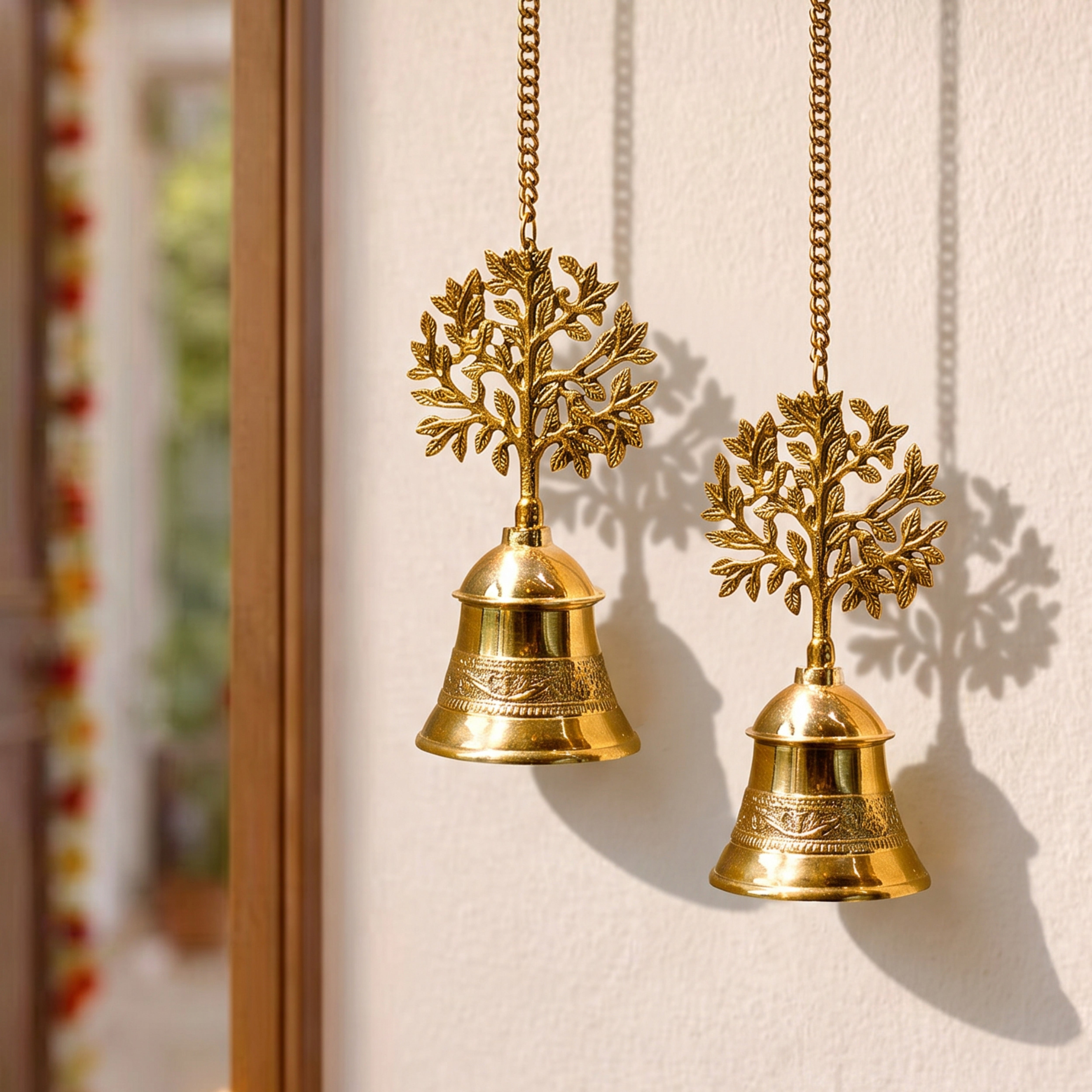 Pure Brass Kalpvriksha Hanging Bell Set