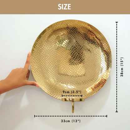 Golden Crackled Texture Wall Sconce