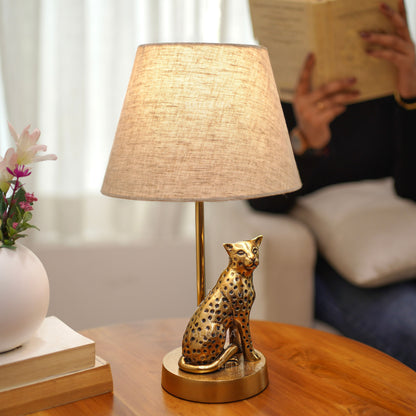 Jaguar Figurine Table Lamp