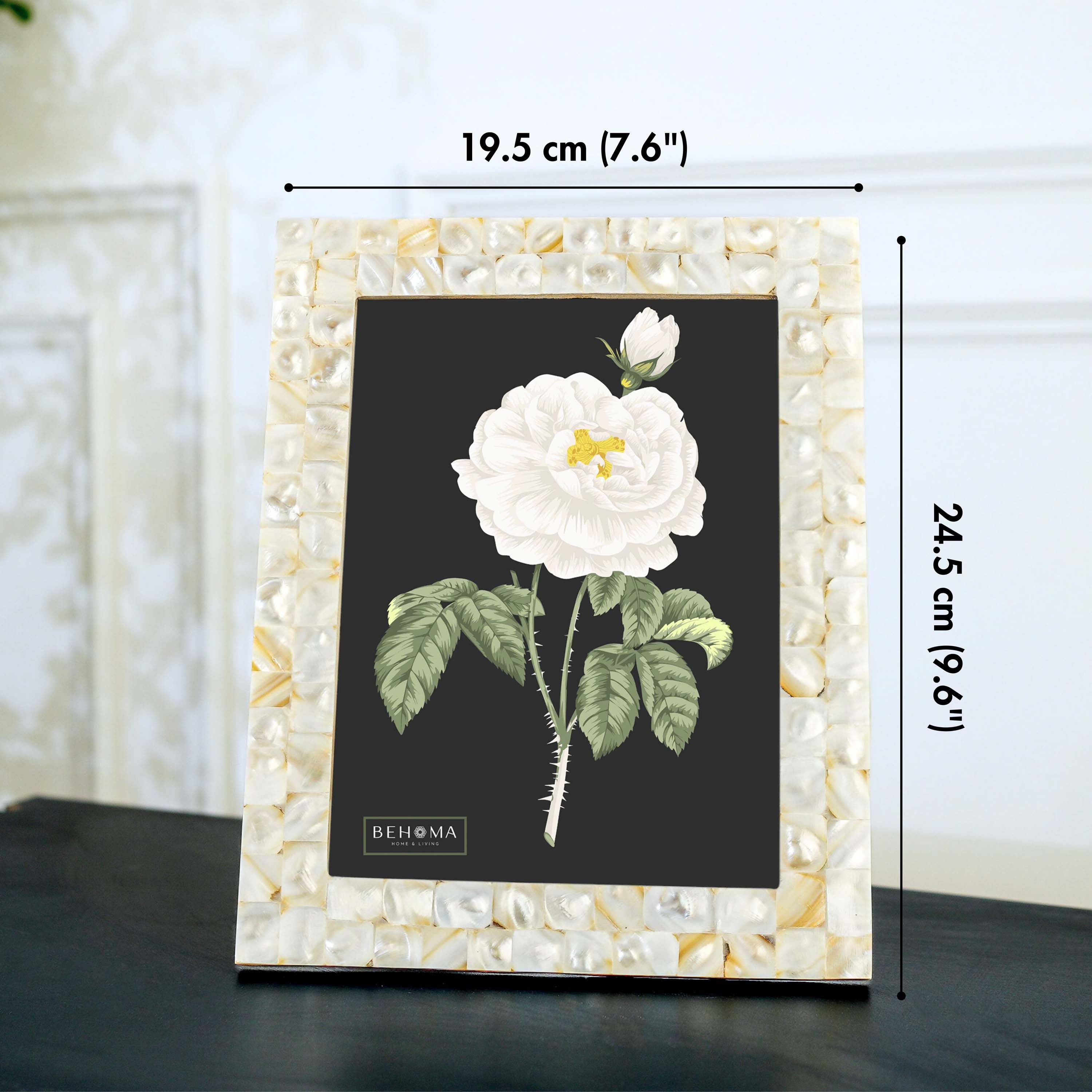 Elegant Pearl Photo Frame - 6x8