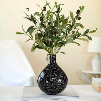 Metal Flower Vase | Black