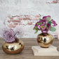 Metal hammered flower vase Set of 2 