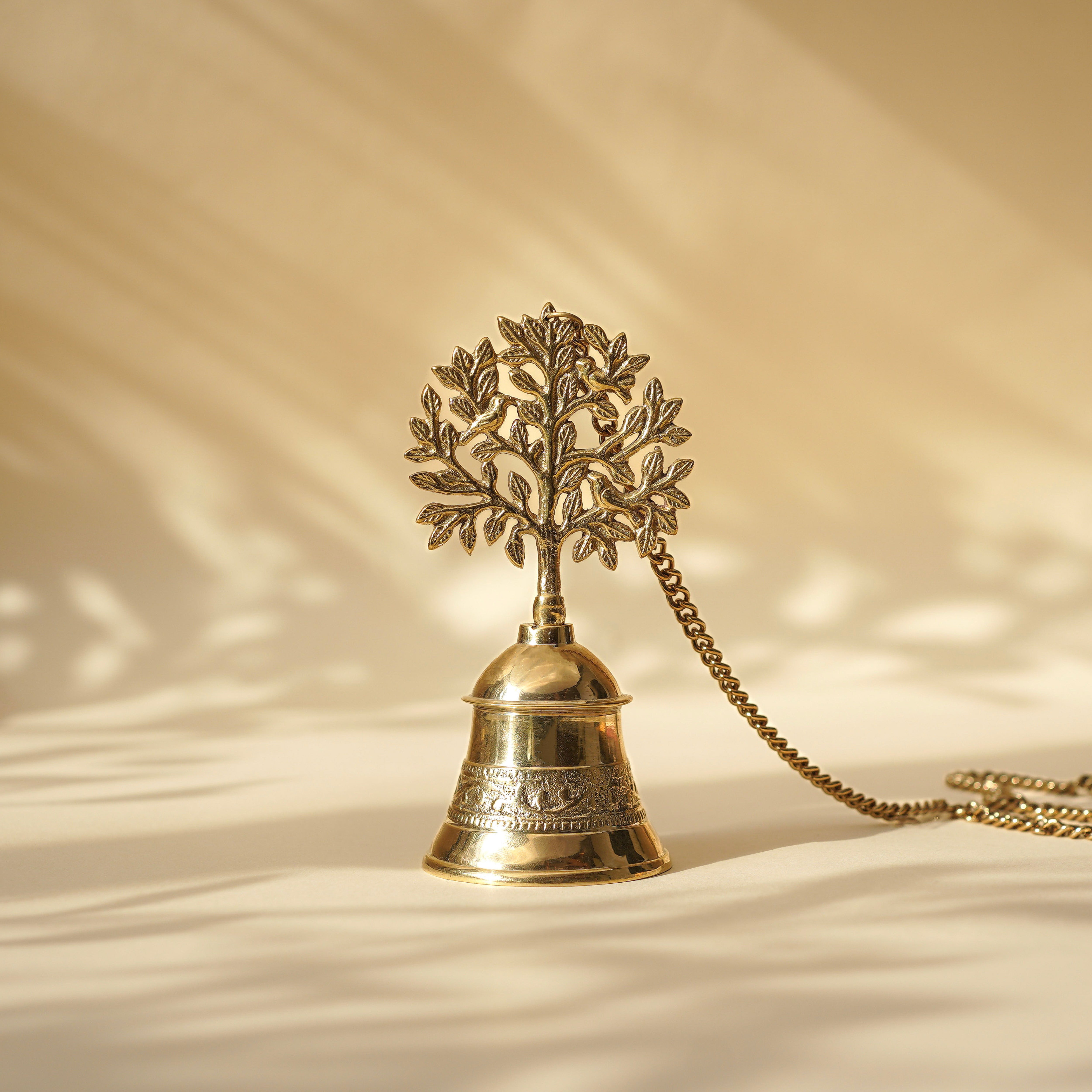Pure Brass Kalpvriksha Hanging Bell Set