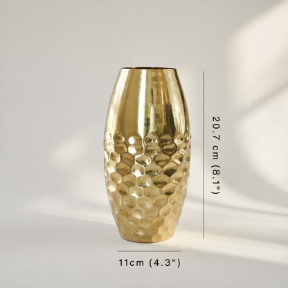 Modern Metal Flower Vase Gold